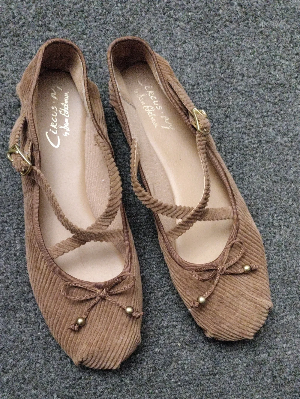 Circus by Sam Edelman Brown Corduroy Ballet Flats